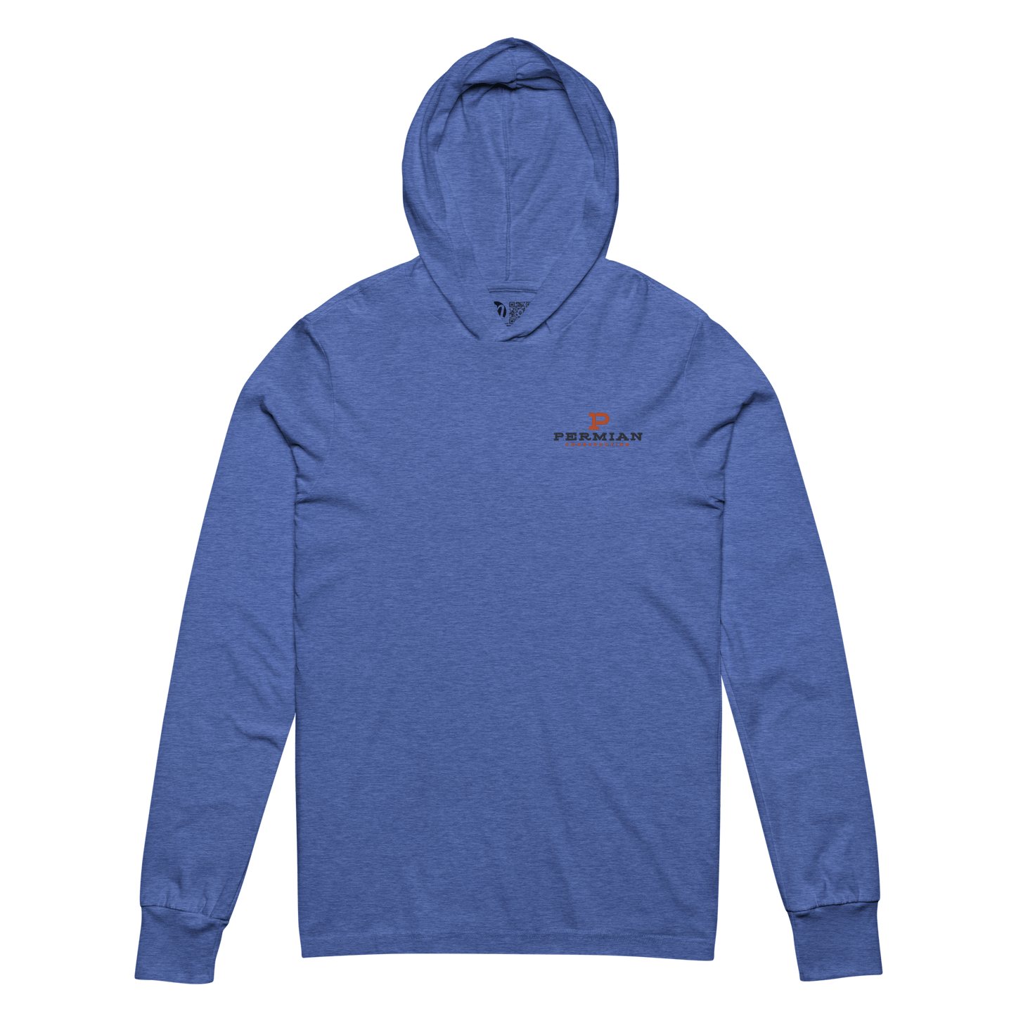 Permian Construction T2 - Embroidery Logo - Hooded Long - Sleeve Tee - Mulli USA Custom