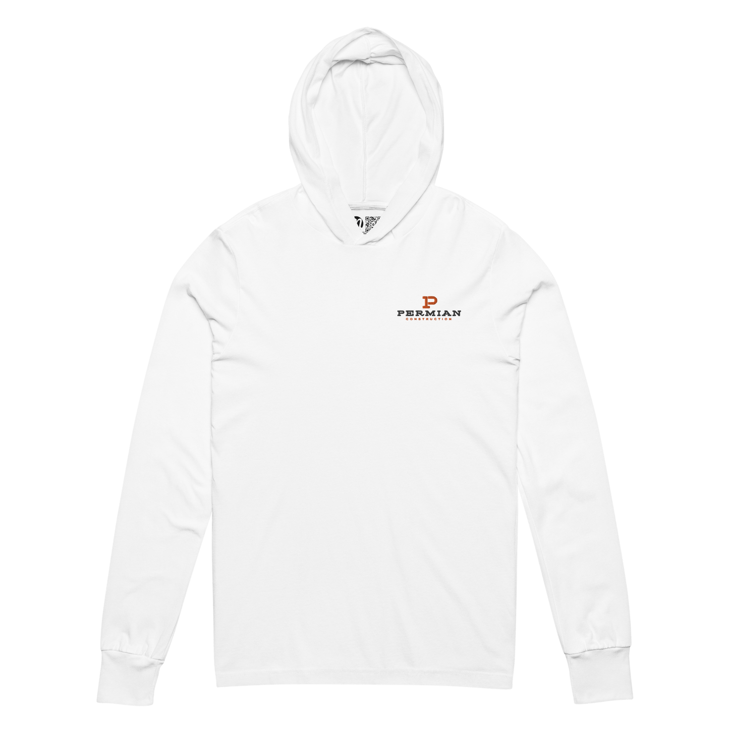 Permian Construction T2 - Embroidery Logo - Hooded Long - Sleeve Tee - Mulli USA Custom