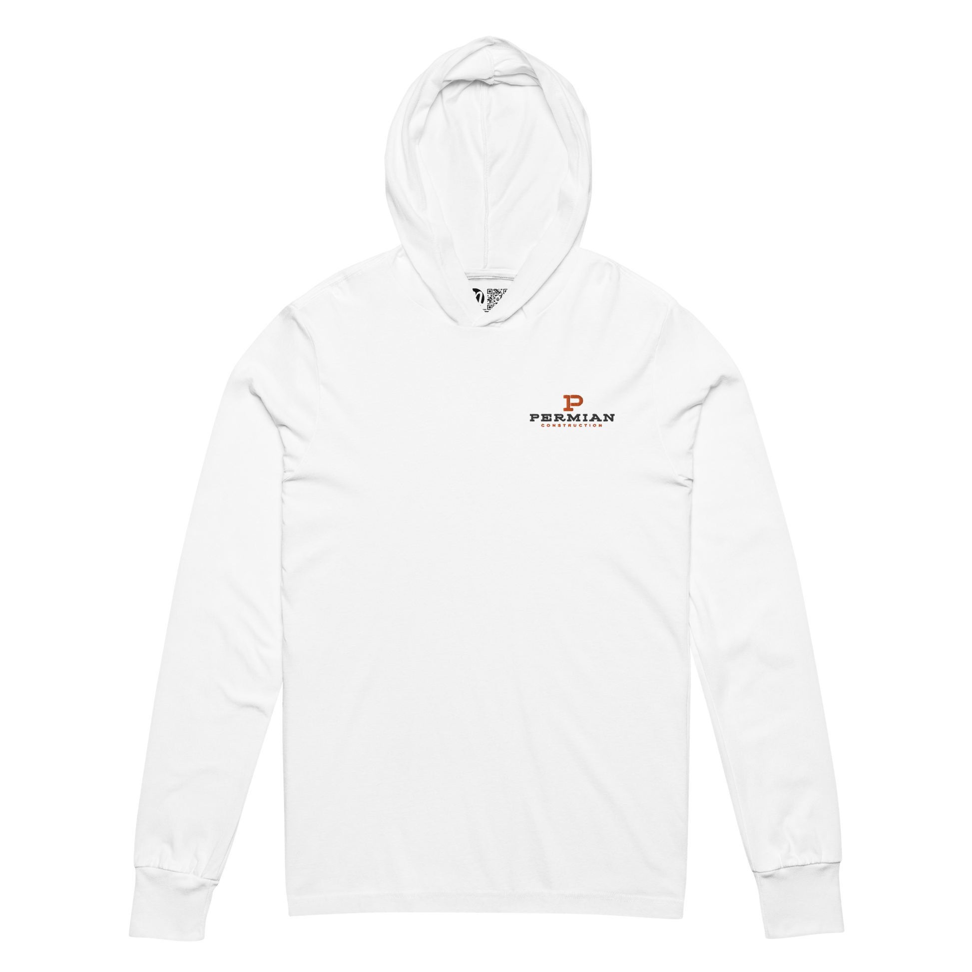 Permian Construction T2 - Embroidery Logo - Hooded Long - Sleeve Tee - Mulli USA Custom