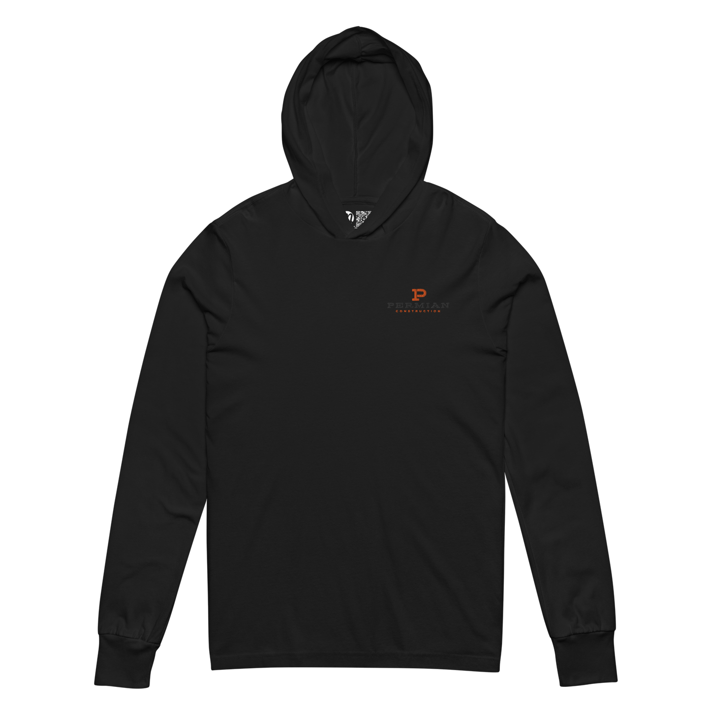 Permian Construction T2 - Embroidery Logo - Hooded Long - Sleeve Tee - Mulli USA Custom