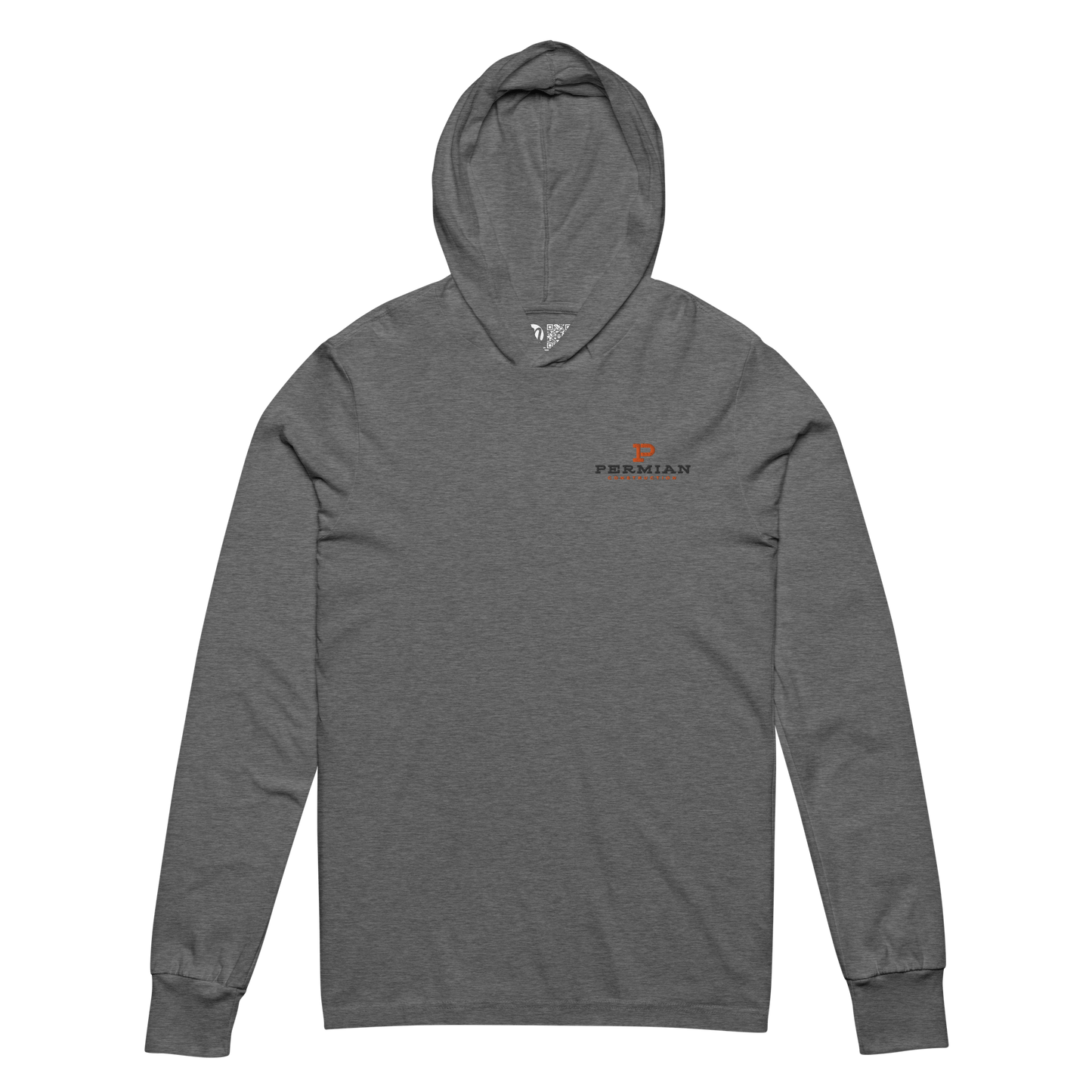 Permian Construction T2 - Embroidery Logo - Hooded Long - Sleeve Tee - Mulli USA Custom