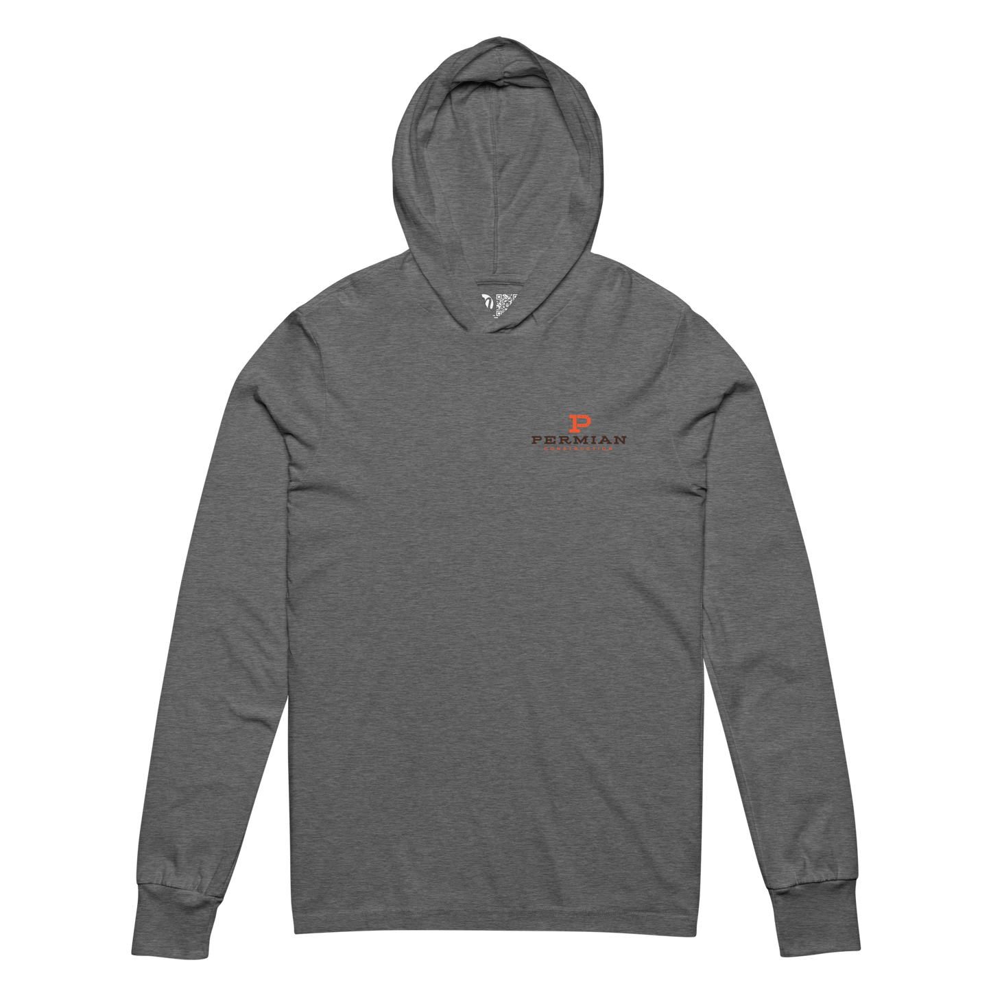 Permian Construction T3 - DTG Logo - 2 Sided - Hooded Long - Sleeve Tee - Mulli USA Custom