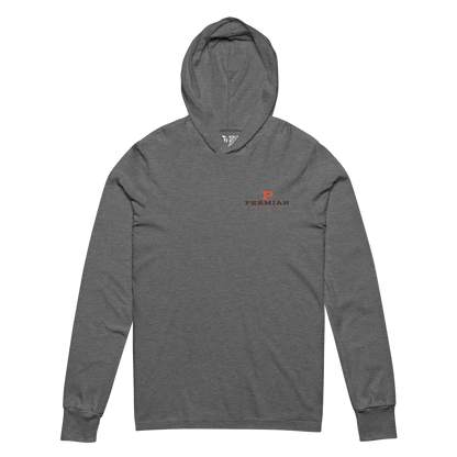 Permian Construction T3 - DTG Logo - 2 Sided - Hooded Long - Sleeve Tee - Mulli USA Custom