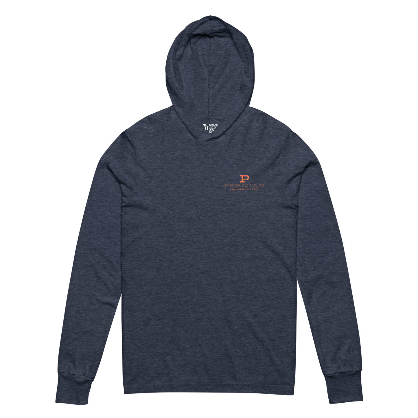 Permian Construction T3 - DTG Logo - 2 Sided - Hooded Long - Sleeve Tee - Mulli USA Custom