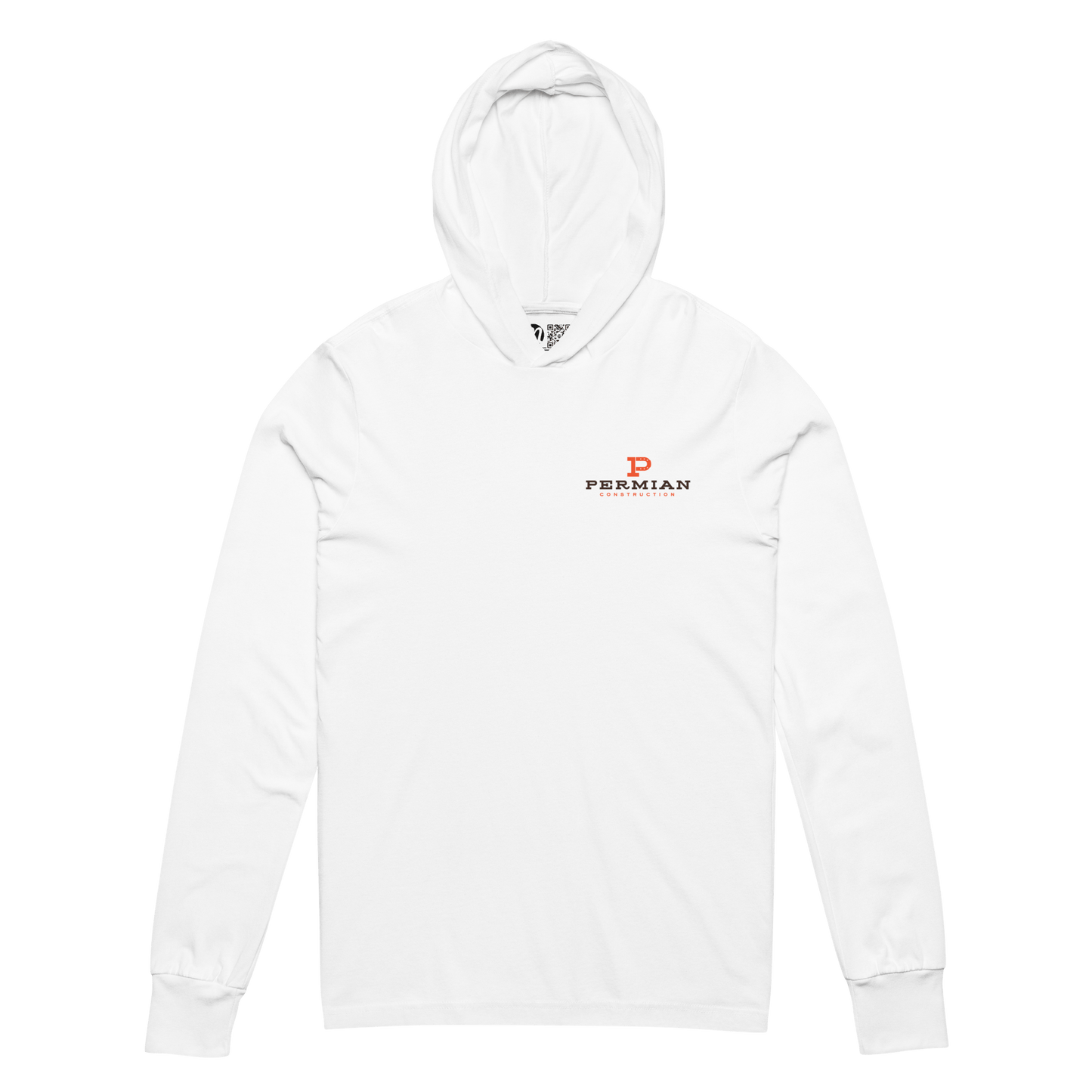 Permian Construction T3 - DTG Logo - 2 Sided - Hooded Long - Sleeve Tee - Mulli USA Custom