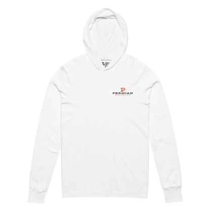 Permian Construction T3 - DTG Logo - 2 Sided - Hooded Long - Sleeve Tee - Mulli USA Custom