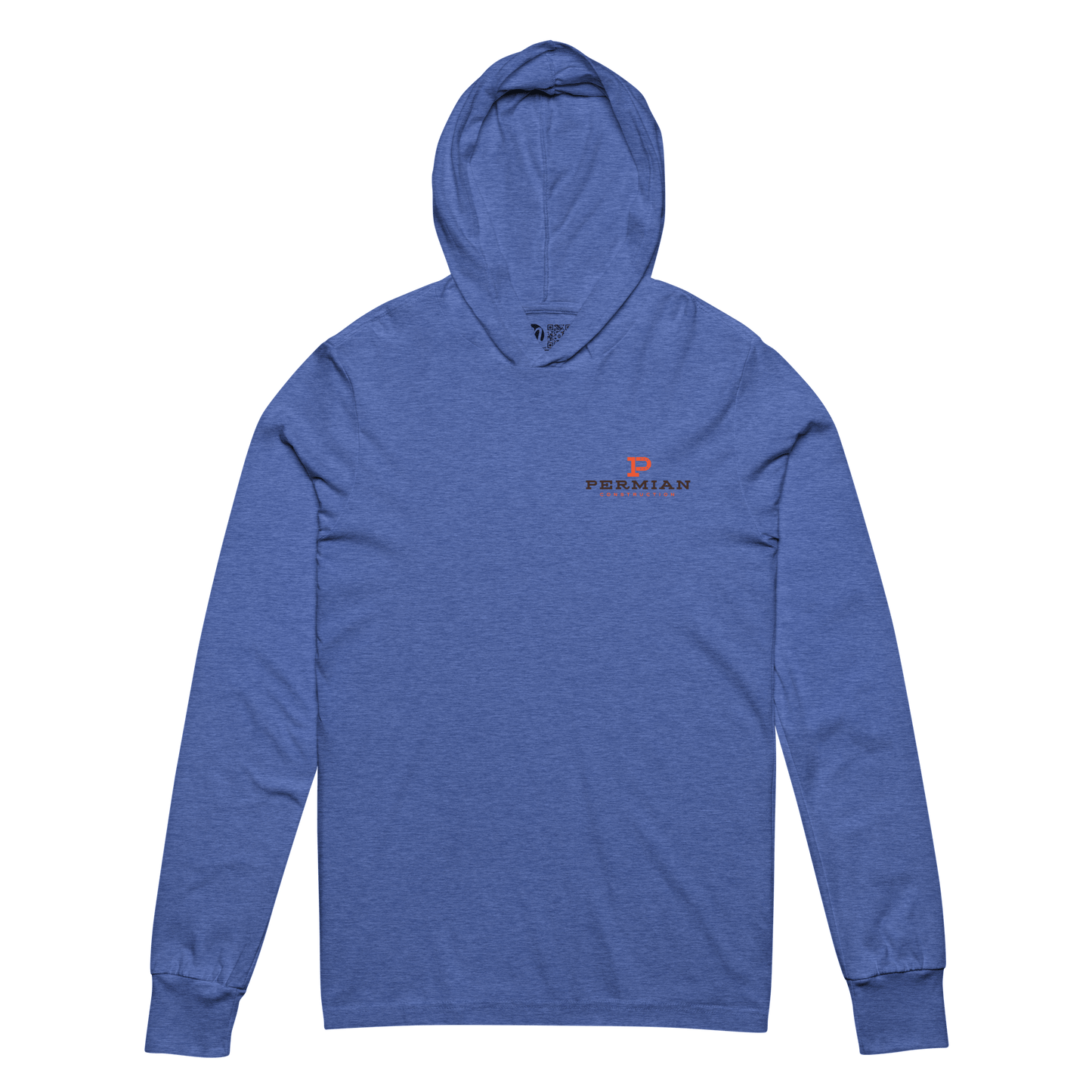 Permian Construction T3 - DTG Logo - 2 Sided - Hooded Long - Sleeve Tee - Mulli USA Custom