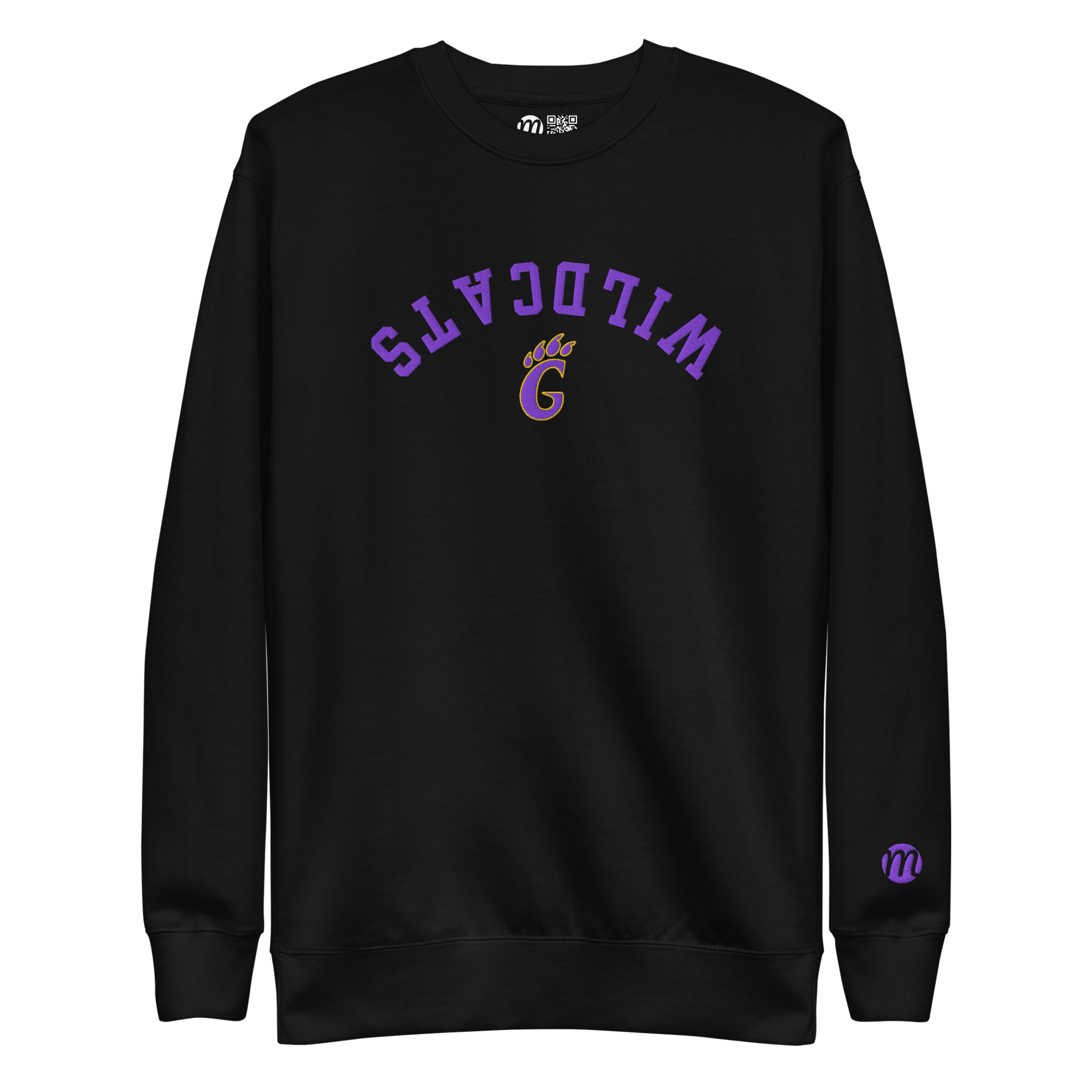 WILDCATS (Flipped) Embroidery Sweatshirt - Mulli USA Custom
